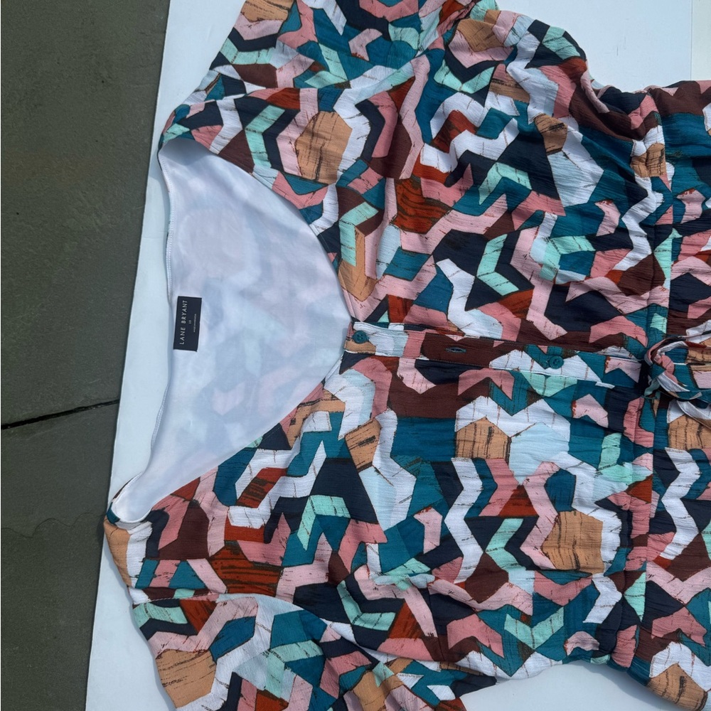 Multicolor romper plus size - Picture 4 of 9
